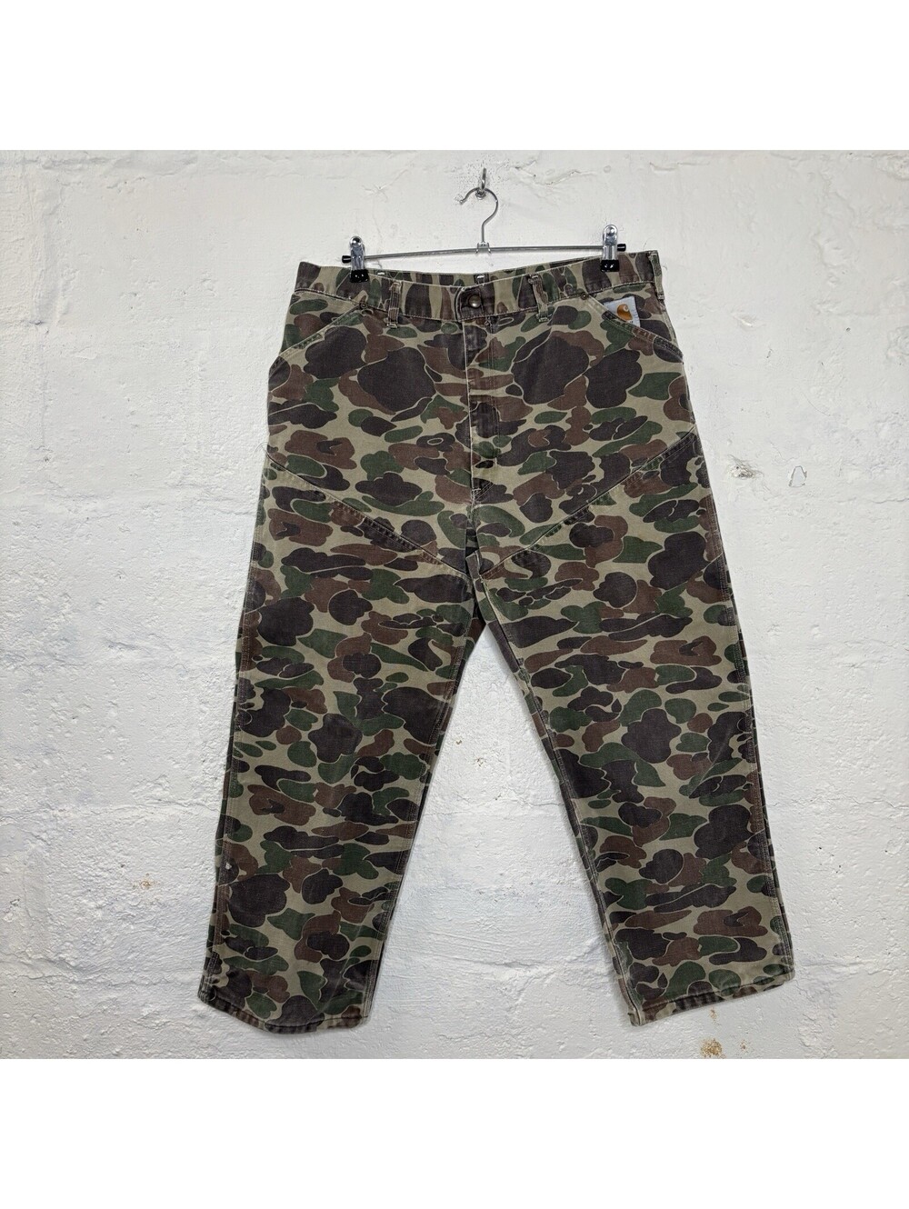 Vintage Carhartt Hunting Pants “Duck Camo” WU103 USA 36x26
